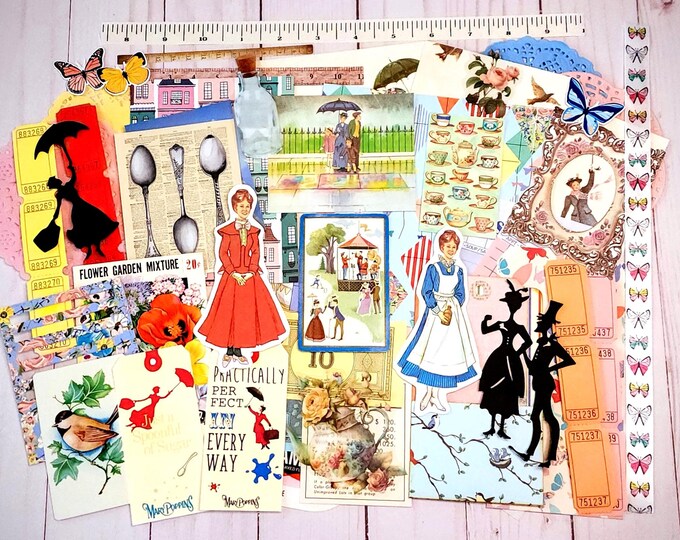 Mary Poppins Theme Ephemera Random Pack for Scrapbook Journal and Paper ...