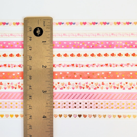 Thin Black Ruler Washi, Planner Tapes