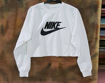 nike sweater crop top