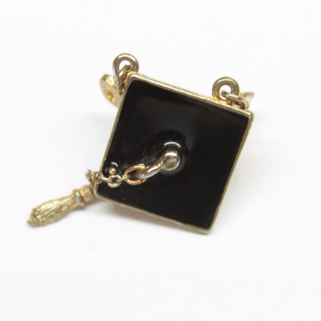 Graduation Cap Class of 03 W/ Dangle Tassel Pin Lapel Enamel ...