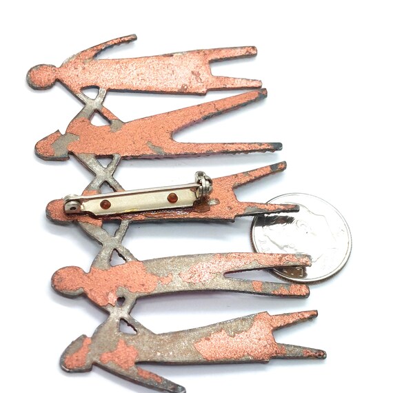 Unity People Pin Multicolor Linked Figures Friend… - image 3