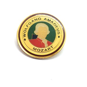 Wolfgang Amadeus Mozart Pin Classical Composer Musician Symphony