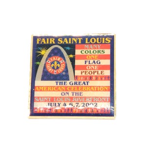 Fair Saint Louis Riverfront 2002 Pin Lapel Enamel Collectible Souvenir
