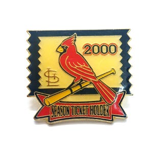St Louis Cardinals 2000 Saisonkartenhalter Anstecknadel MLB Red Bird Baseball