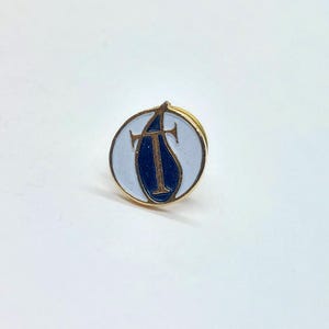 Letter T Logo Design Symbol Unknown Pin Tear Drop Lapel Enamel Collectible