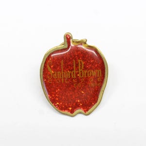 Sanford Brown College Pin Apple Lapel Enamel Collectible