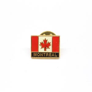 Montreal Canada Flag Pin Lapel Enamel Collectible Souvenir