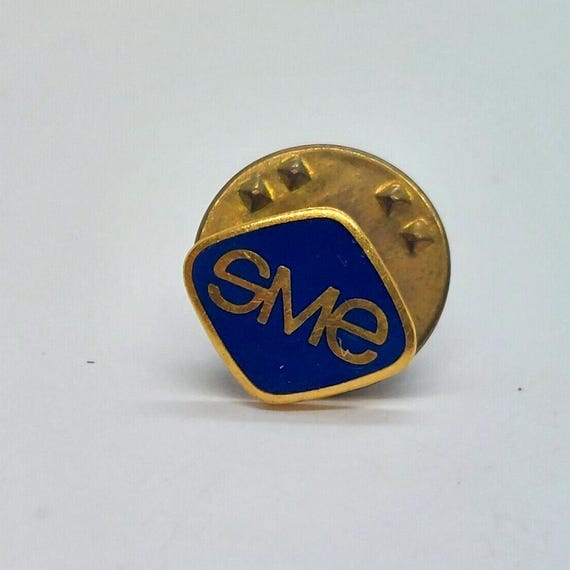 Vintage SME Society of Manufacturing Engineers Pin Lapel Enamel Collectible