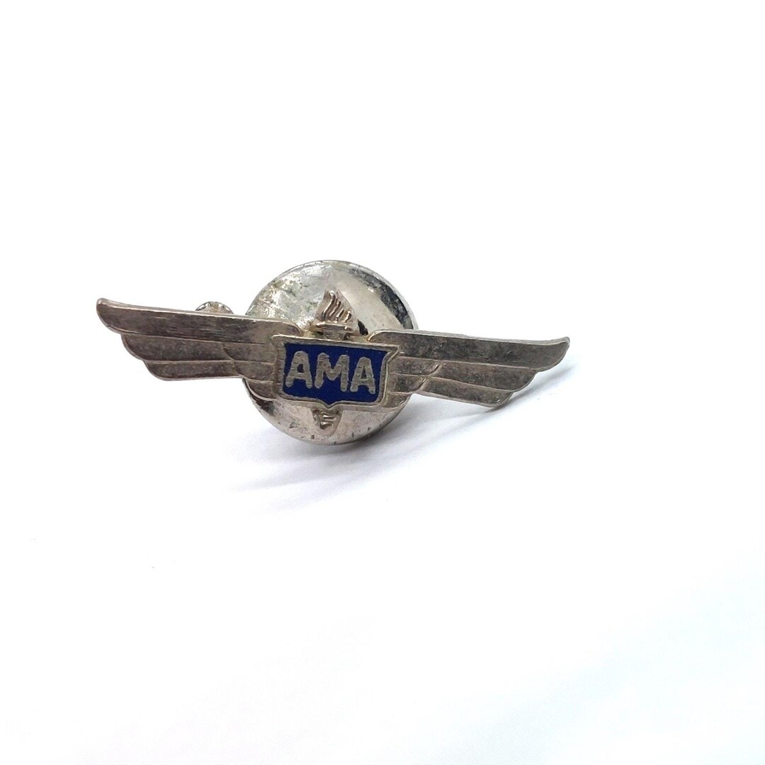 AMA Wings Pin Vintage American Motorcyclist Association Racing Biker ...