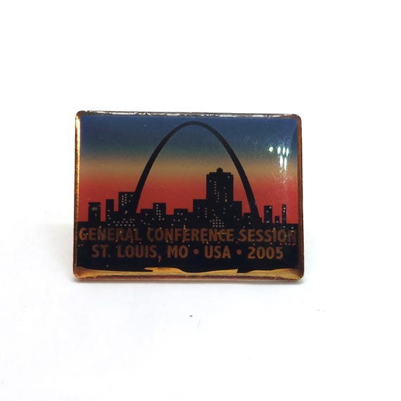 General Conference Session St Louis 2005 Gateway Arch Sunset Enamel Pin