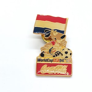 World Cup USA 1994 &#39;94 Netherlands Coca Cola Pin Lapel Enamel Collectible