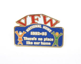 VFW Veterans of Foreign Wars National Home 1992-93 Pin Lapel Enamel Collectible