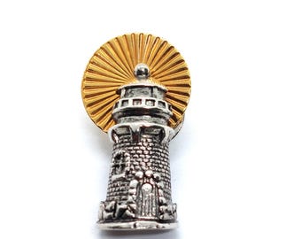 Avon Lighthouse Pin Lapel Collectible Nautical Vintage