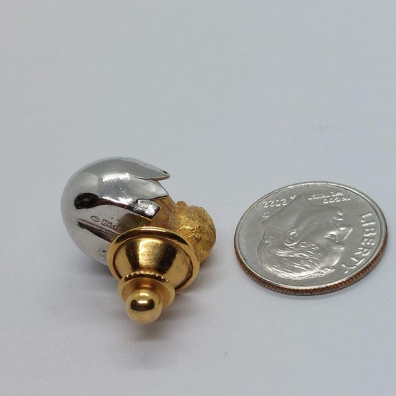 AVON Chick Hatching from Egg Easter Pin Brooch La… - image 3