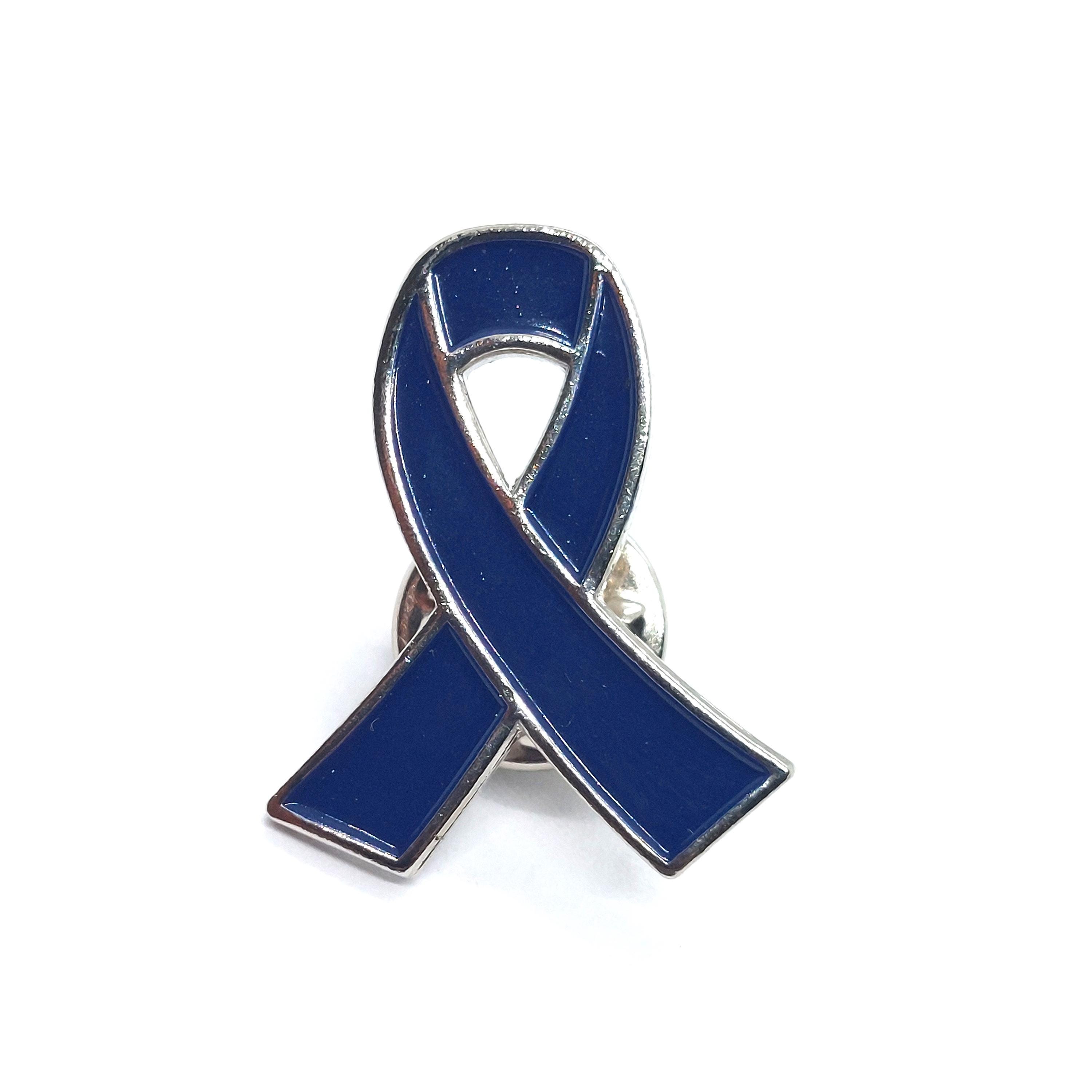 Blue Awareness Ribbon Lapel Pin – Support, Advocacy, Remembrance Vintage