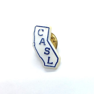 CASL Californie carte épinglette plastique collection vintage