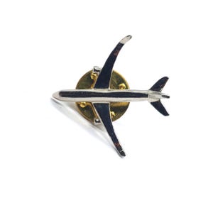 Commercial Airplane Pin Aviation Pilot Flight Travel Transportation Vintage