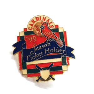 Cardinals 1999 Saisonkartenhalter Baseball Anstecknadel St Louis Sammlerstück