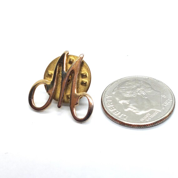Vintage Monogram Letter M Initial Script Font Col… - image 2