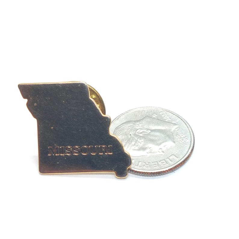 Avon Missouri State Map Pin Lapel Gold Tone Collectible Vintage - Etsy