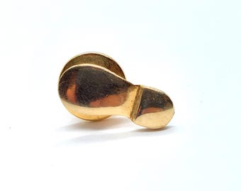 Avon Bottom of Shoe Pin Small Gold Tone Metal Lapel Enamel Foot