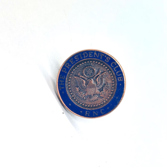 RNC The Presidents Club Republican National Committee Blue Seal Lapel Pin VTG