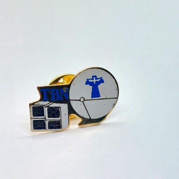 TBN Trinity Broadcasting Network Pin Lapel Enamel… - image 1