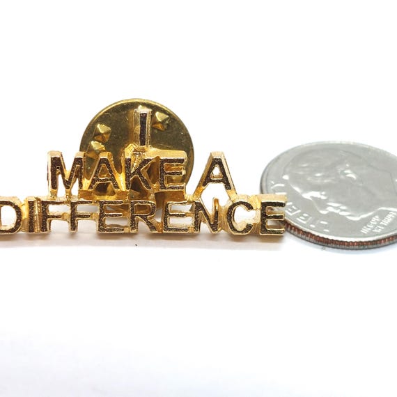 I Make Difference Award Statement Pin Motivation … - image 2