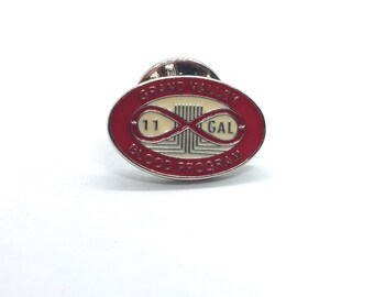 Vintage Grand Valley Blood Program 11 Gallon Donor Enamel Lapel Pin Oval Emblem