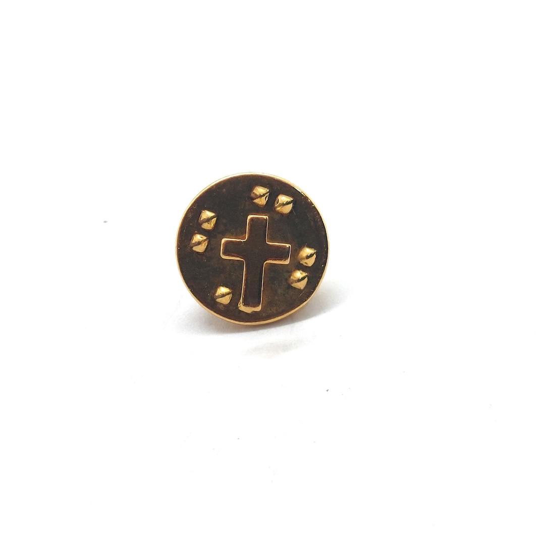 Not Religious Pin Mini Christian Cross Pin Religious Faith Symbol Vintage Lapel Small - Etsy