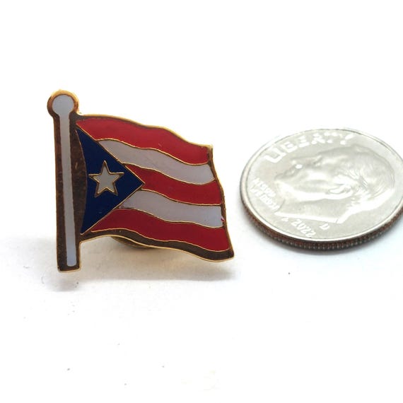 Puerto Rico National Flag Pin Boricua Heritage Caribb… - Gem