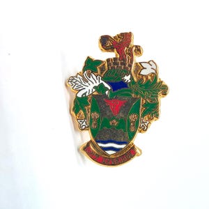 Die Körperschaft der Gemeinde Ux Bridge Wappen Pin Revers Kanada # 2 VTG