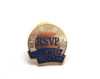 RSVP Retired And Senior Volunteer Program Community Service Lapel Pin Award