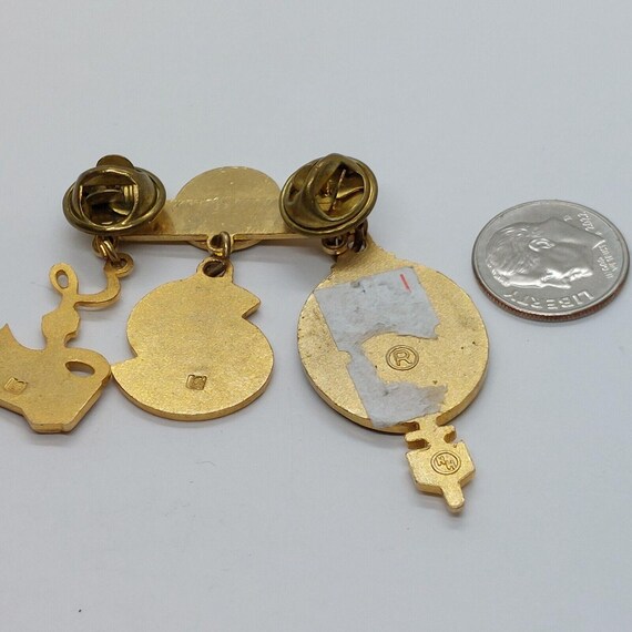 Lions Club International Awards Pin Dangle Perfect Attendance 100