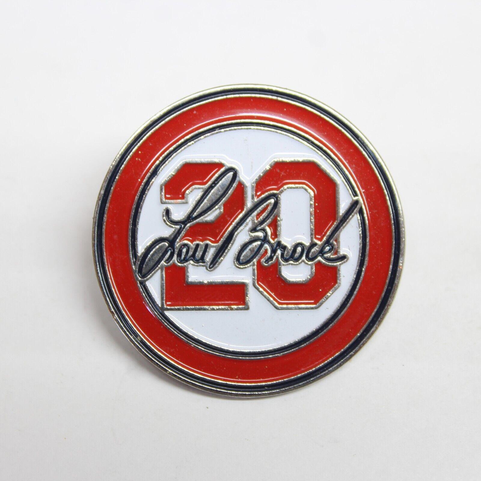 St. Louis Cardinals 20 Lou Brock Pin Lapel Enamel Collectible