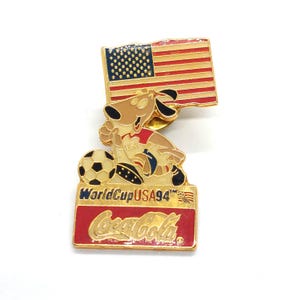 World Cup USA 1994 &#39;94 Coca Cola Pin Lapel Enamel Collectible