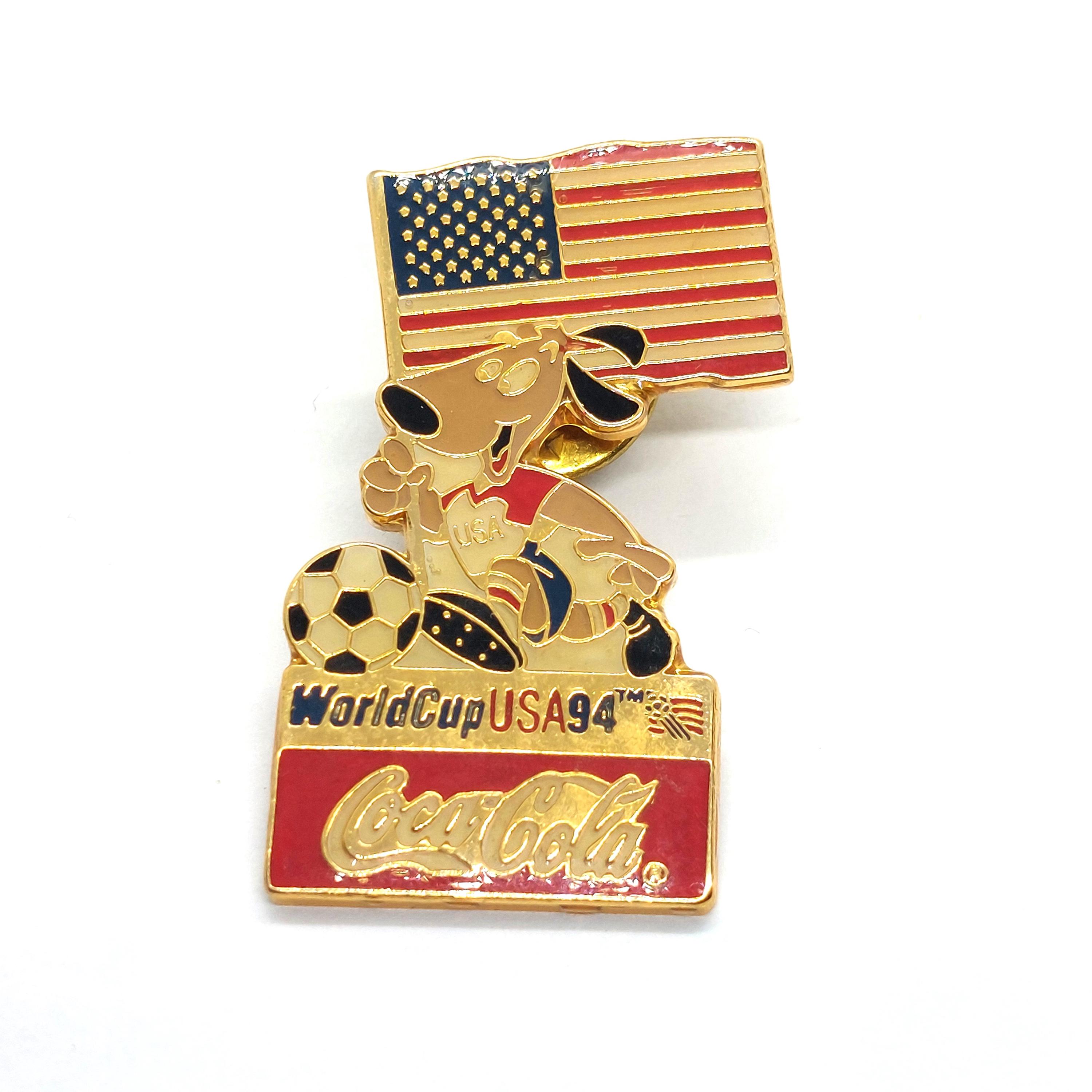 World Cup USA 1994 '94 Coca Cola Pin Lapel Enamel Collectible