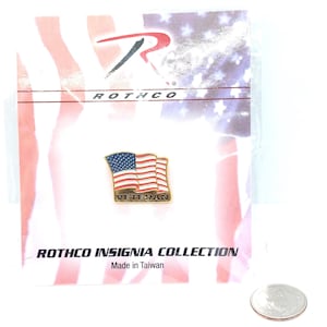 Rothco Insignia Collection Veteran American Flag Patriotic Military Lapel Pin