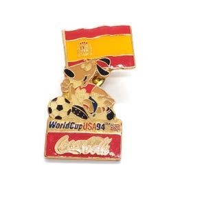 World Cup USA 1994 &#39;94 Spain Coca Cola Pin Lapel Enamel Collectible