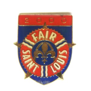 2000 Fair Saint Louis Shield Pin Lapel Enamel Collectible