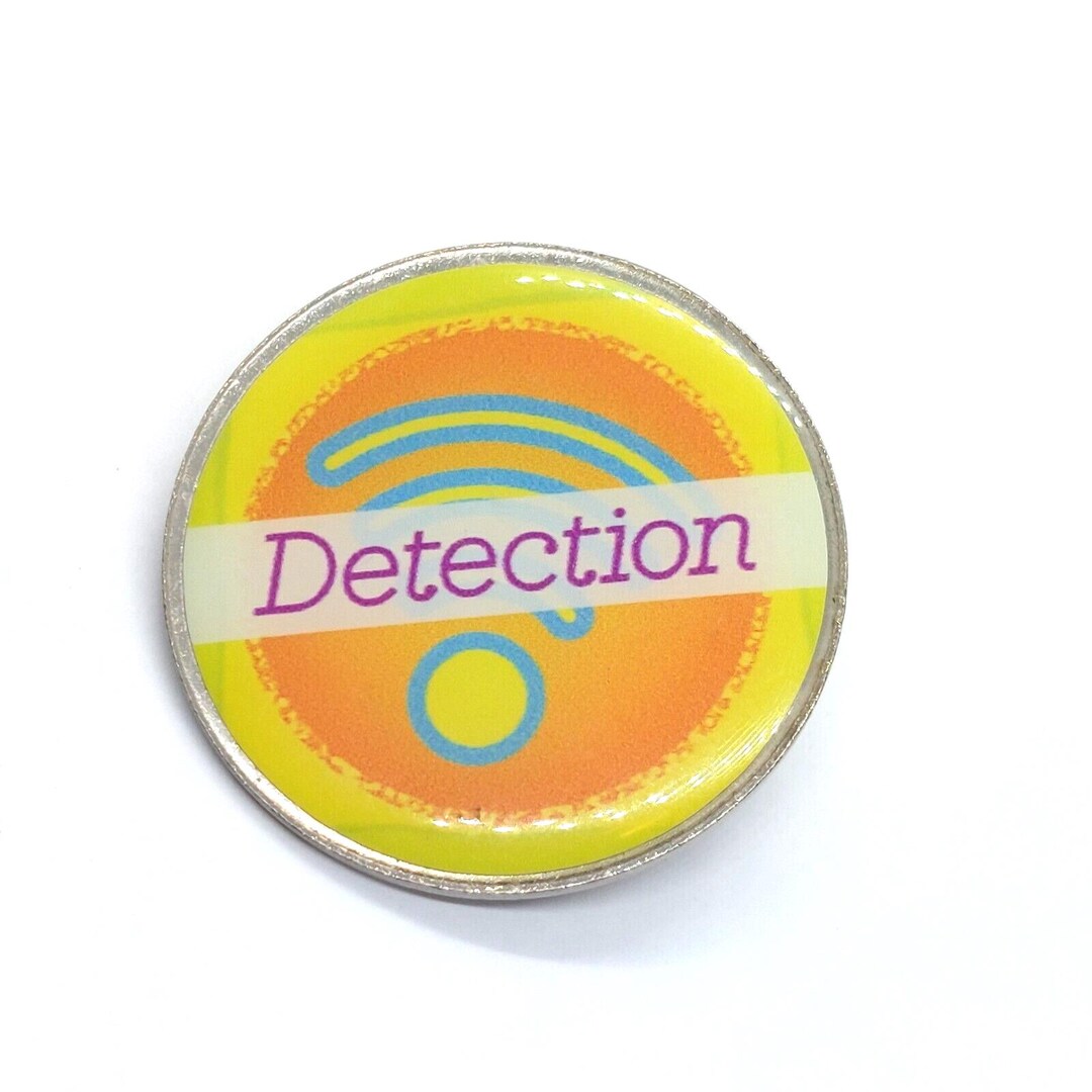 DETECTION Pin Round Lapel Enamel Collectible - Etsy