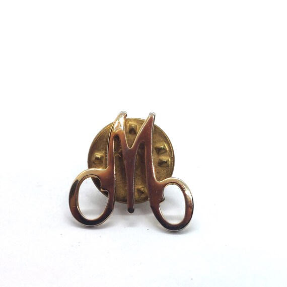 Vintage Monogram Letter M Initial Script Font Col… - image 1
