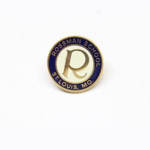 Rossman School St. Louis Missouri Pin Lapel Enamel Collectible Souvenir
