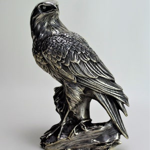 Japanese Mixed Metal Eagle Sculpture Free Shipping