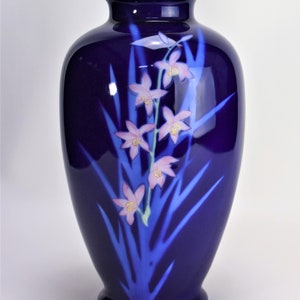 Fukagawa Vase Peony Motif Arita Porcelain Free Shipping