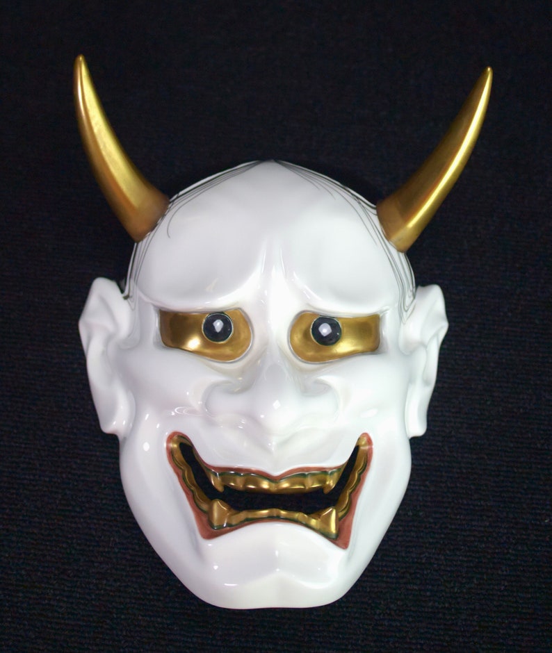 Vintage Japanese Noh Mask Hannya by Noritake Etsy