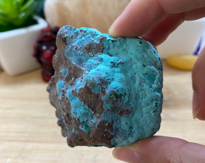 Natural Chrysocolla raw crystal CHRYS5