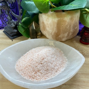 Fine Himalayan pink salt smudge sacred herb spell