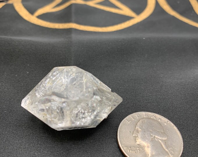 Stunning Herkimer Diamond crystal geode cluster HD07F23