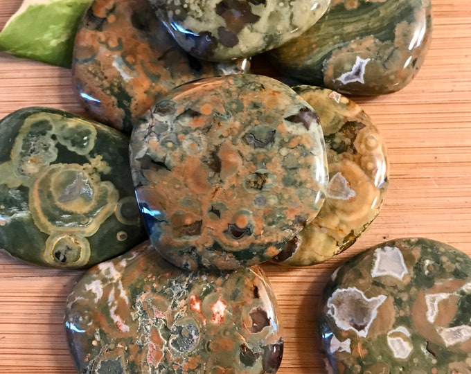 Rhyolite Tumbled smooth worry stones Shelf 2